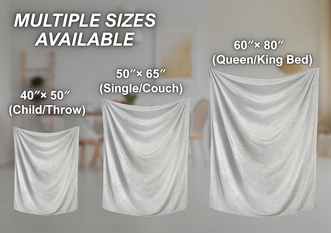 InnoBeta Camping Gifts for Women Men Lovers Throw Blanket, Happy Campers Decor Outdoor, RV Campsite Travel Hiking 40" x 50" - Camping Rules