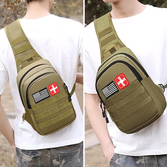 Survival Kit, First Aid Kit Survival Gear and Supplies Emergency Kit with Bug Out Bag Tactical Military Grade Molle IFAK for Camping, Earthquake, Hiking, Hunting, Gifts for Men Dad
