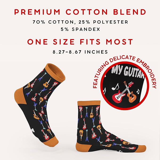 Book, Fishing, Hiking, Gamer, Camping, Pickle, Music, Foods, Ballerina, Bigfoot - Hobbies Socks for Women Men