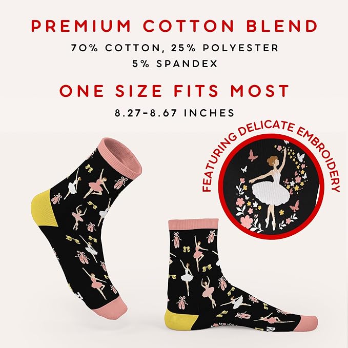 Book, Fishing, Hiking, Gamer, Camping, Pickle, Music, Foods, Ballerina, Bigfoot - Hobbies Socks for Women Men
