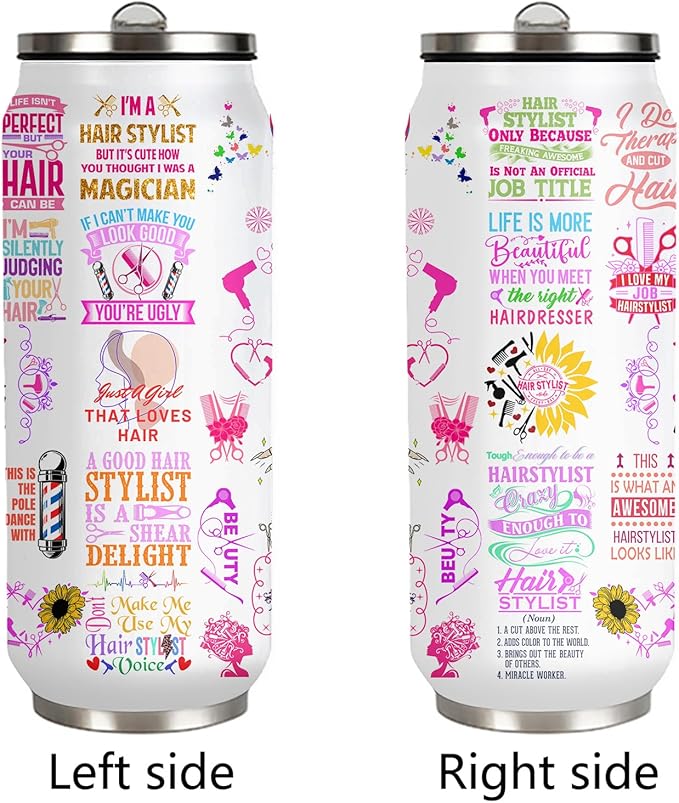 Hairstylist Tumbler For Women, Female, Her, Hairapist,Hair Stylist Gifts For Hairstylist, Hairstylist Tumbler Insulated Stainless Steel With Lid 17 Oz