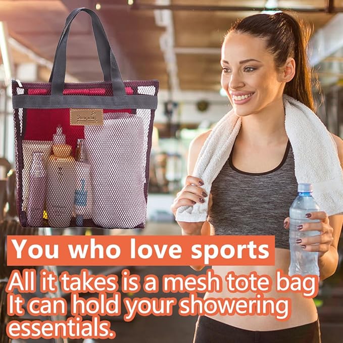 Rotema Portable Shower Bag - College Dorm Essentials, Everyday Household Shower Basket for Toiletries