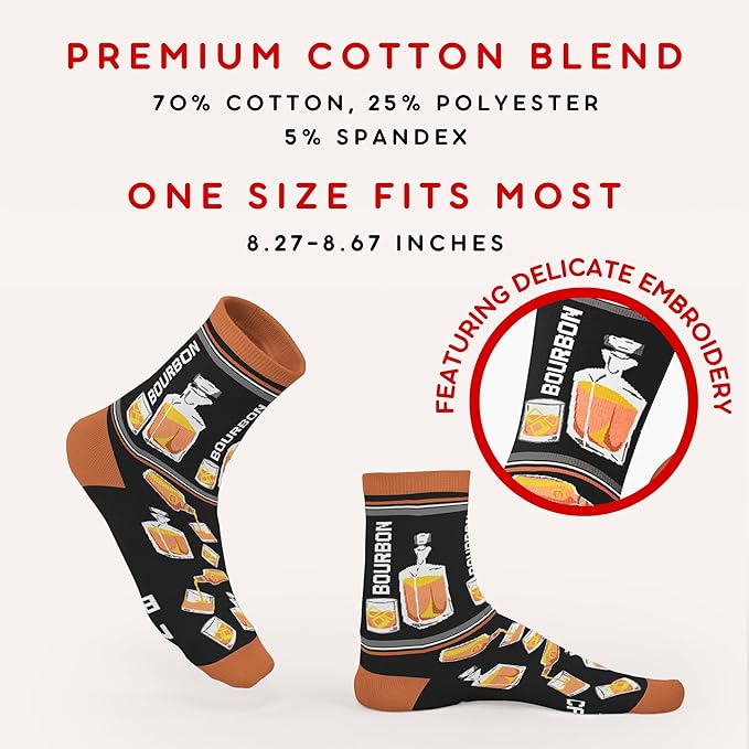 Book, Fishing, Hiking, Gamer, Camping, Pickle, Music, Foods, Ballerina, Bigfoot - Hobbies Socks for Women Men