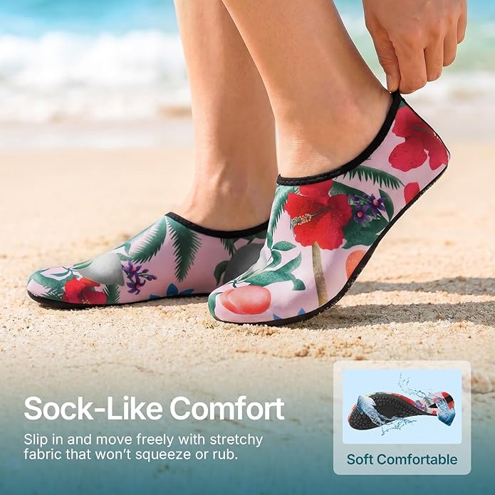 Water Shoes for Women Men Quick-Dry Aqua Socks Swim Beach Barefoot Yoga Exercise Wear Sport Accessories Pool Camping Must Haves Adult Youth Size