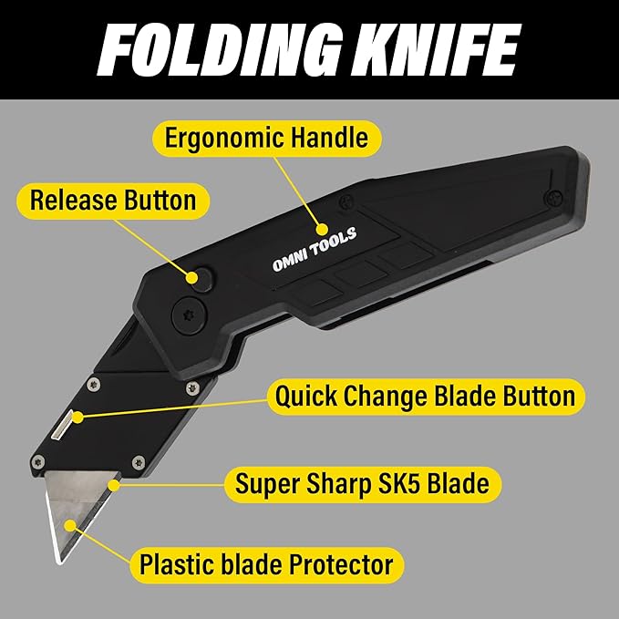 EDGE Multi-Tool Pliers, 18-in-1 Stainless Steel Multitool with Knife, Saw, Scissors, Wire Cutter & Screwdriver Bits, Compact Folding Pocket Tool for Camping, Survival, Car Emergency (Mat Black) 37530