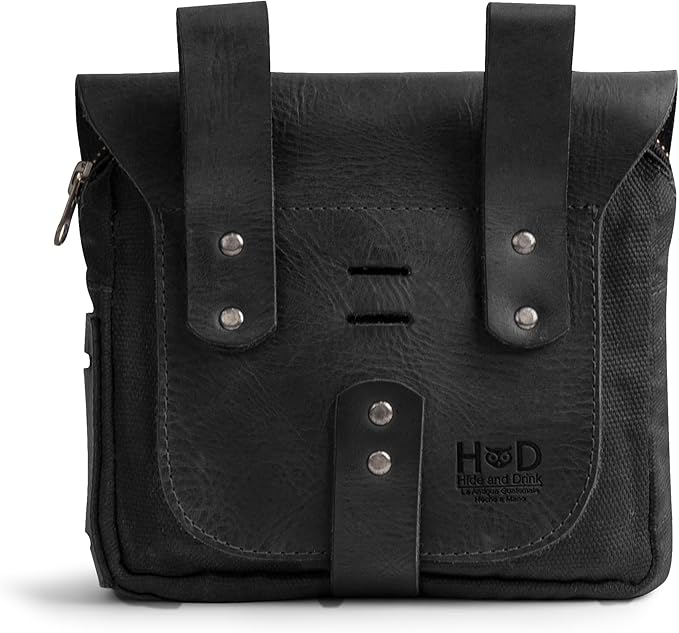 Hide & Drink, Survival Camping Pouch, Belt Loop, Rustic and Handy Tool Bag, Weather Resistant Outdoor Accessories, Traveling Essentials, Waxed Canvas, Handmade
