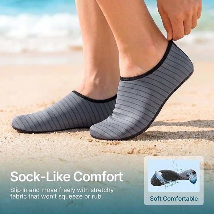 Water Shoes for Women Men Quick-Dry Aqua Socks Swim Beach Barefoot Yoga Exercise Wear Sport Accessories Pool Camping Must Haves Adult Youth Size