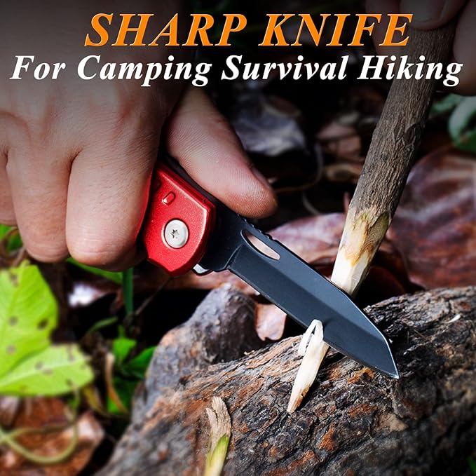 RoverTac 11-in-1 Multitool Axe Hatchet – Camping Gear with Knife, Hammer, Saw, Bottle Opener, Screwdrivers – Survival Tool with Nylon Sheath – Perfect Gifts for Men, Camping, Hiking, and Survival.