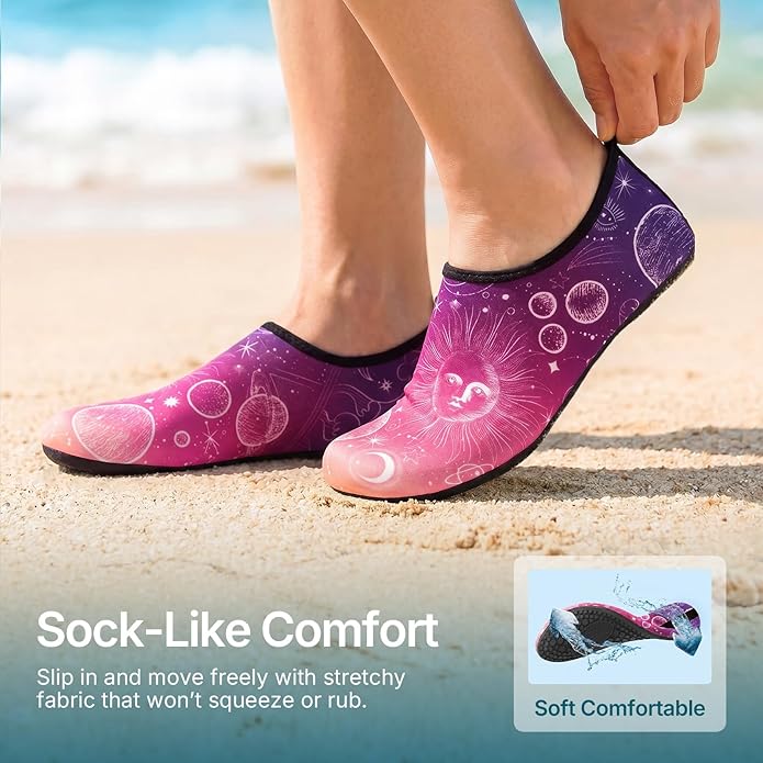 Water Shoes for Women Men Quick-Dry Aqua Socks Swim Beach Barefoot Yoga Exercise Wear Sport Accessories Pool Camping Must Haves Adult Youth Size