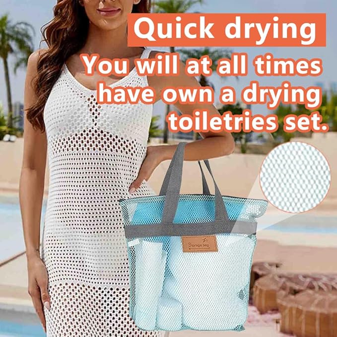 Rotema Portable Shower Bag - College Dorm Essentials, Everyday Household Shower Basket for Toiletries