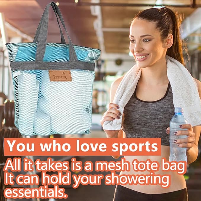 Rotema Portable Shower Bag - College Dorm Essentials, Everyday Household Shower Basket for Toiletries