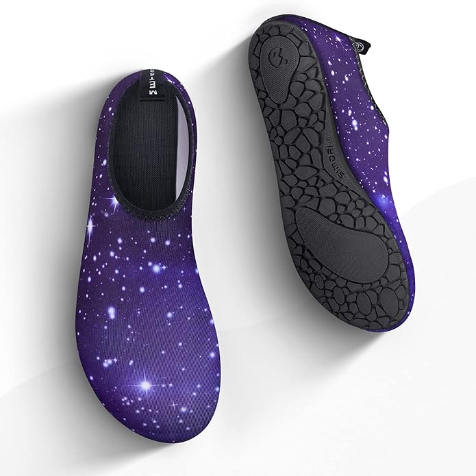 SIMARI Water Shoes Women Men Aqua Socks Beach Barefoot Quick Drying Aqua Aerobics Swim Pool Non Slip Outdoor Travel Essentials Surf River Lake Snorkeling Kayak Yoga Adult Youth