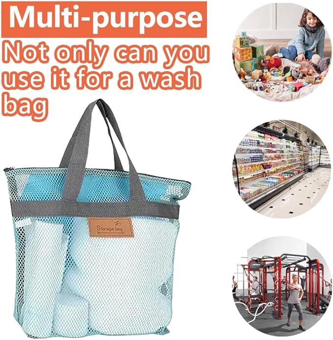 Rotema Portable Shower Bag - College Dorm Essentials, Everyday Household Shower Basket for Toiletries