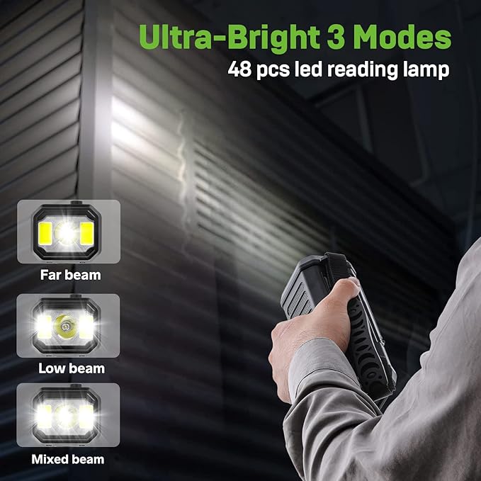 Leaton Emergency NOAA Weather Radio, 10000mAh/37000mWh, Solar Hand Crank Radio with AM/FM, Flashlight Reading Light, Rechargeable Battery, for Camping Safety & Survival Equipment Outdoor Emergencies