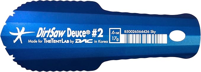 TheTentLab DirtSaw® Deuce #2 - .6 oz Backpacker's Potty Trowel, Color: Sky