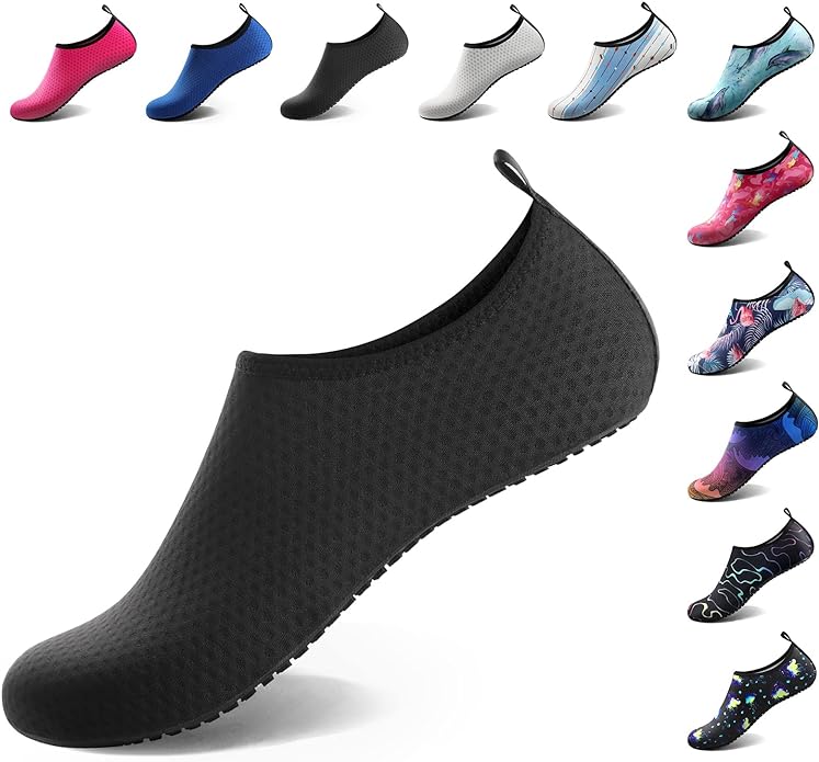 Water Shoes for Women Men Quick-Dry Aqua Socks Swim Beach Barefoot Yoga Exercise Wear Sport Accessories Pool Camping Must Haves Adult Youth Size