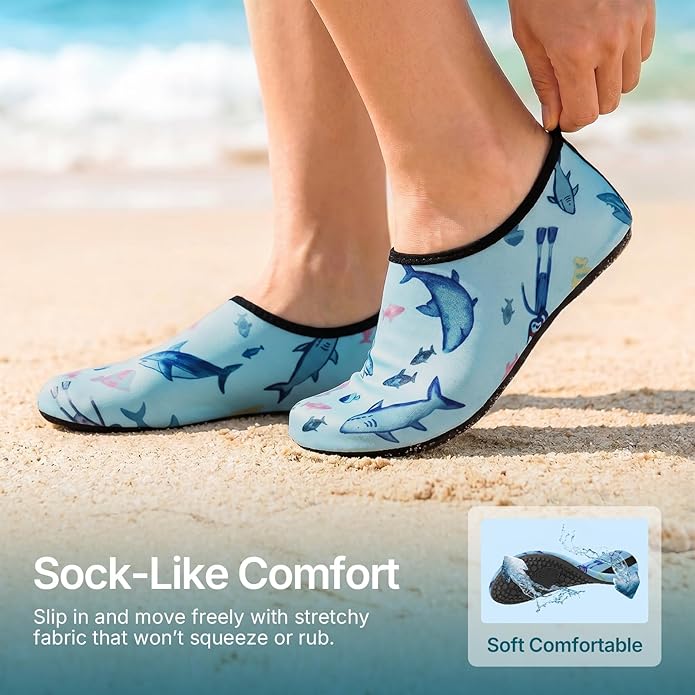 Water Shoes for Women Men Quick-Dry Aqua Socks Swim Beach Barefoot Yoga Exercise Wear Sport Accessories Pool Camping Must Haves Adult Youth Size