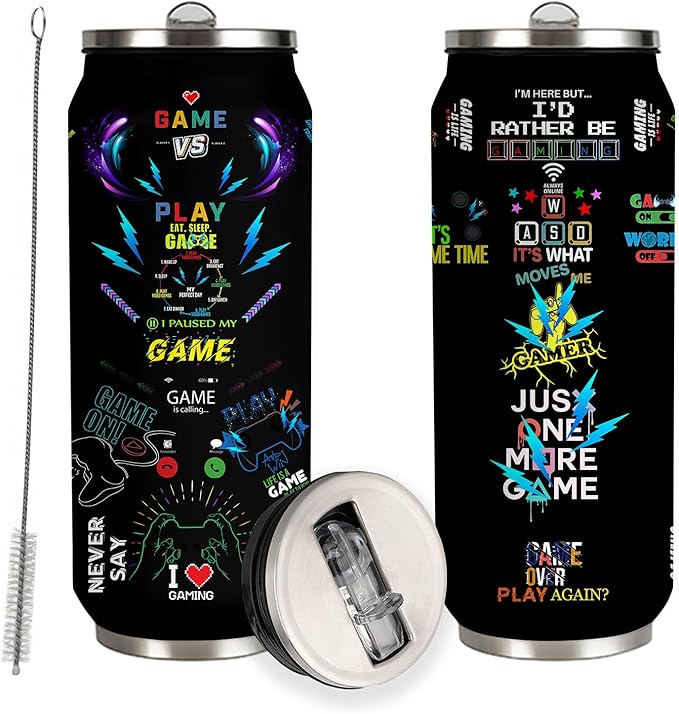 Gamer Tumbler Cup,Gifts for Gamers,Cool Gaming Gift for Men Teen Boys Boyfriend,Gaming Mugs,Video Game Gift,Gifts For The Game Lovers Stainless Steel Tumbler 17oz