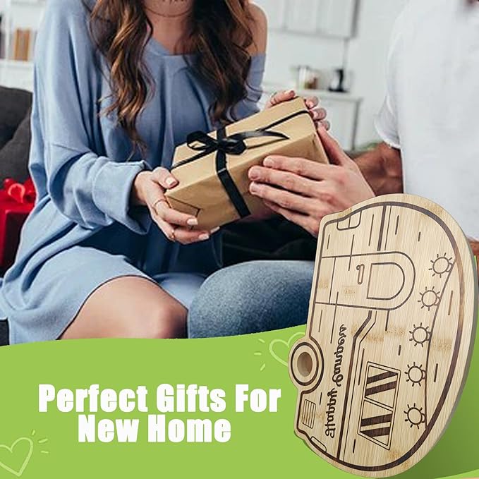 Rv Camper Cutting Board, Unique Cutting Boards for Kitchen, Practical Charcuterie Boards Rv Holiday Gifts, Wood Camping Gifts for Women, Small Camper Kitchen Essentials for Rv Camper Lovers