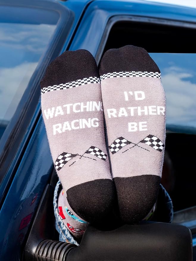 IRISGOD I'd Rather Be Funny Dress Socks for Men and Women Humor Joke Gifts