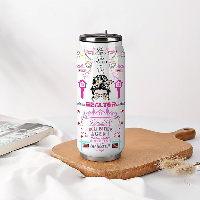 Realtor Gifts, Closing Gifts For Realtors, Gift For A Real Estate Agent Tumbler 17oz, Realtors Presents For Women, Funny Real Estate Presents For Realtors, Salesman Birthday Gift Ideas