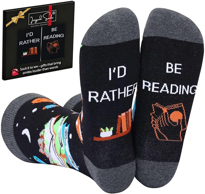 IRISGOD I'd Rather Be Funny Dress Socks for Men and Women Humor Joke Gifts