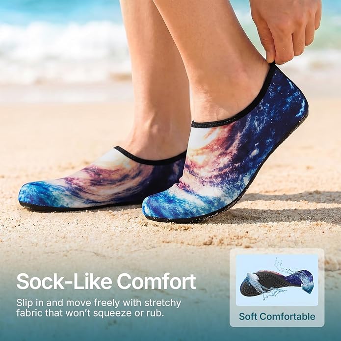 Water Shoes for Women Men Quick-Dry Aqua Socks Swim Beach Barefoot Yoga Exercise Wear Sport Accessories Pool Camping Must Haves Adult Youth Size
