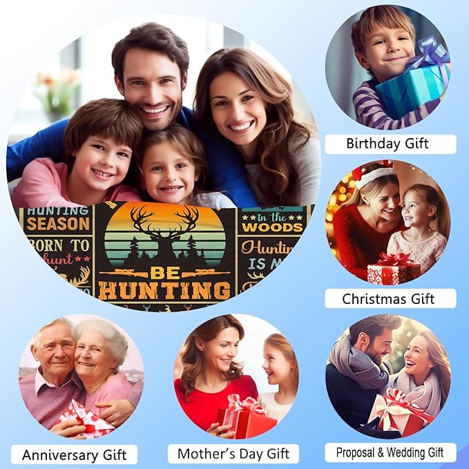 Hunting Gifts for Men Stuff Hunting Essentials Accessories Blanket Throw Deer Hunter Plush Bedding Blanket for Women Men Hunter Kids Teen Birthday Party Decorations Room Decor 50"X40"