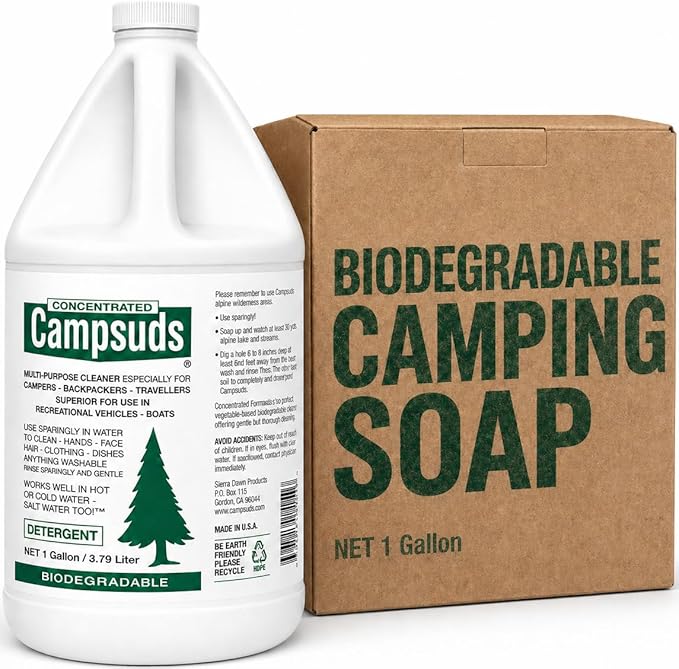 Sierra Dawn Outdoor Soap - Premium Biodegradable Camping & Backpacking Essential - All-Purpose Natural Soap for Dishes, Clothes & Personal Care