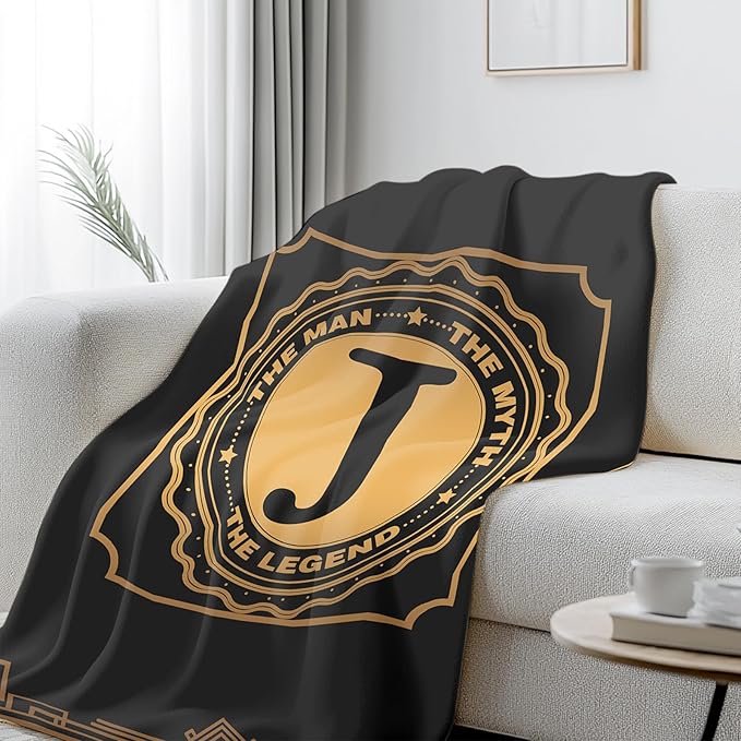 Wazzio Happy Birthday Gifts for Men, Men Birthday Gifts for Christmas Thanksgiving, Blanket for Man, Throw Blanket for Him, Creative Gift for Dad, Grandpa and Uncle, 50"x60"