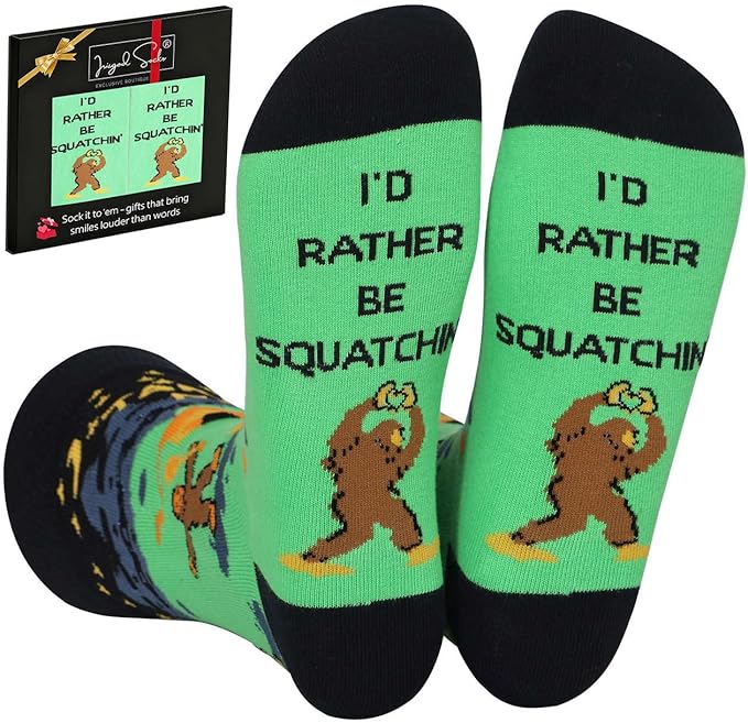 IRISGOD I'd Rather Be Funny Dress Socks for Men and Women Humor Joke Gifts