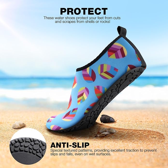 SIMARI Water Shoes Women Men Aqua Socks Beach Barefoot Quick Drying Aqua Aerobics Swim Pool Non Slip Outdoor Travel Essentials Surf River Lake Snorkeling Kayak Yoga Adult Youth