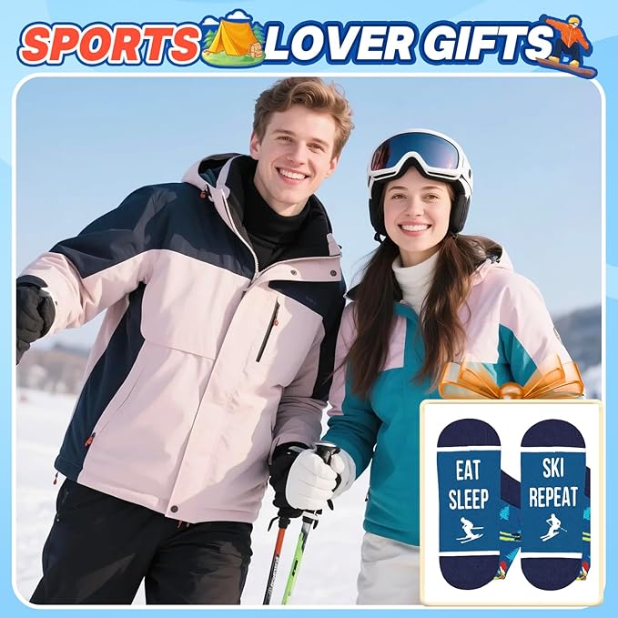 Zmart Unique Gifts for Sports Lovers - Camping Skiing Lifting Socks, Yoga Ballet Gift Ideas