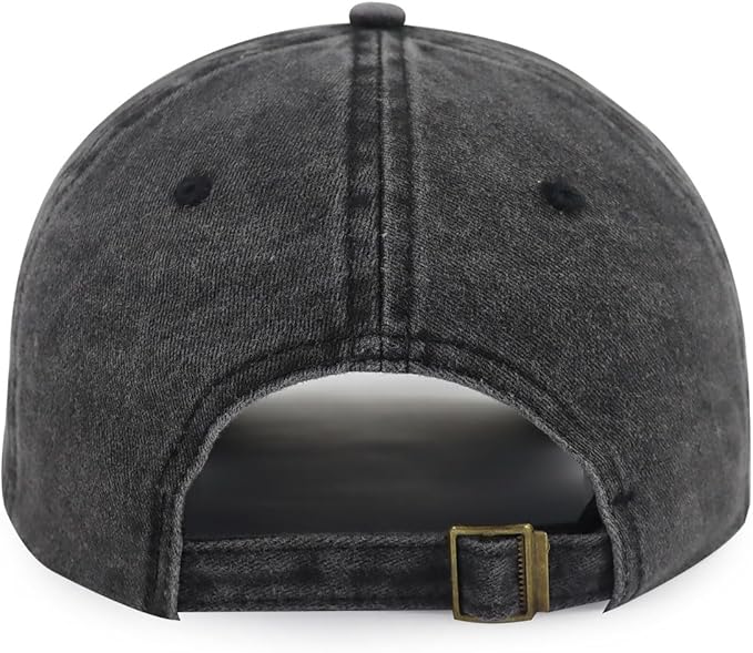 Campfire Hats for Women Men, Outdoor Camping Essentials, Camp Birthday Party Decorations Baseball Cap, Funny Camping Gifts for Campers Dad Mom Friends Black