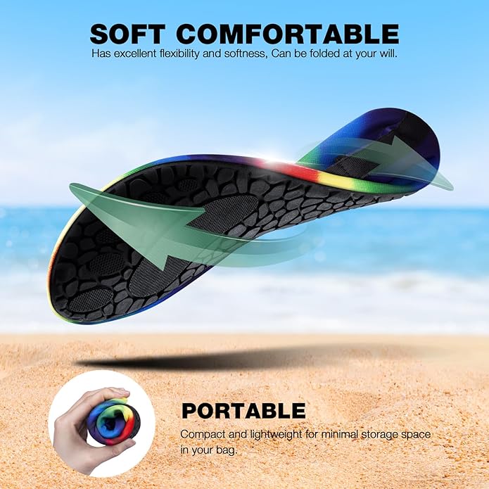 SIMARI Water Shoes Women Men Aqua Socks Beach Barefoot Quick Drying Aqua Aerobics Swim Pool Non Slip Outdoor Travel Essentials Surf River Lake Snorkeling Kayak Yoga Adult Youth