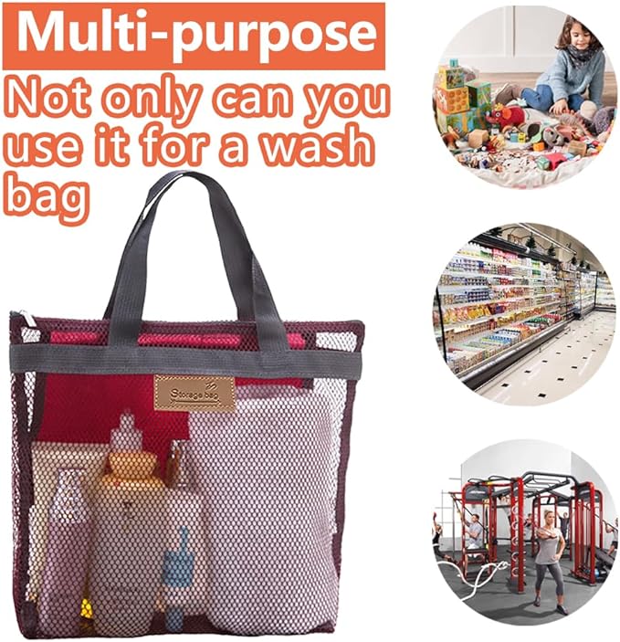 Rotema Portable Shower Bag - College Dorm Essentials, Everyday Household Shower Basket for Toiletries
