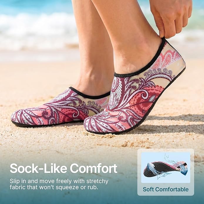 Water Shoes for Women Men Quick-Dry Aqua Socks Swim Beach Barefoot Yoga Exercise Wear Sport Accessories Pool Camping Must Haves Adult Youth Size