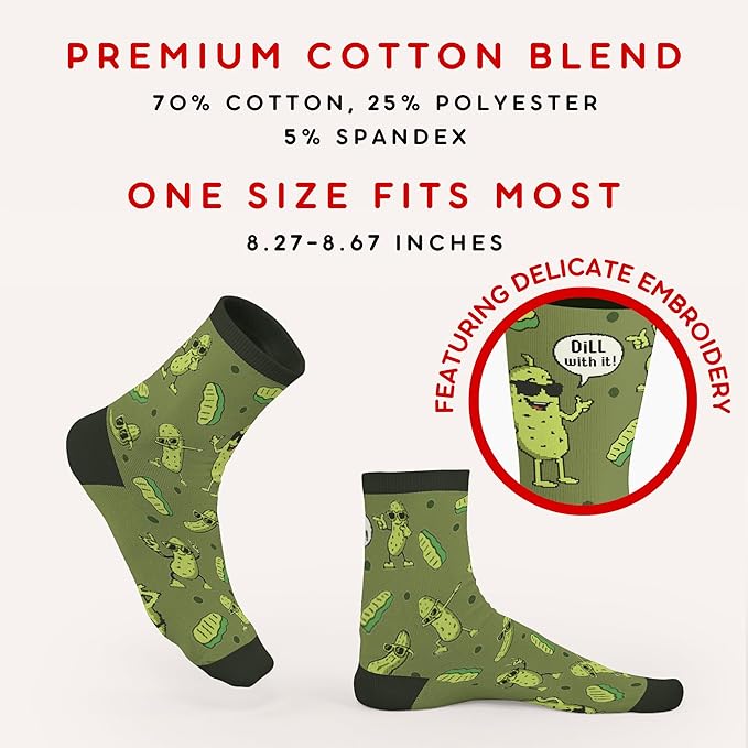 Book, Fishing, Hiking, Gamer, Camping, Pickle, Music, Foods, Ballerina, Bigfoot - Hobbies Socks for Women Men