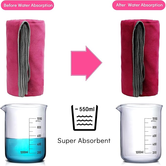 SYOURSELF Microfiber Camping Towel, Quick Dry Towel, Soft Absorbent Compact Travel Gym Workout Sweat Towel for Beach Yoga Swim Travel Camping Hiking Backpack Essentials (M:40"x20")