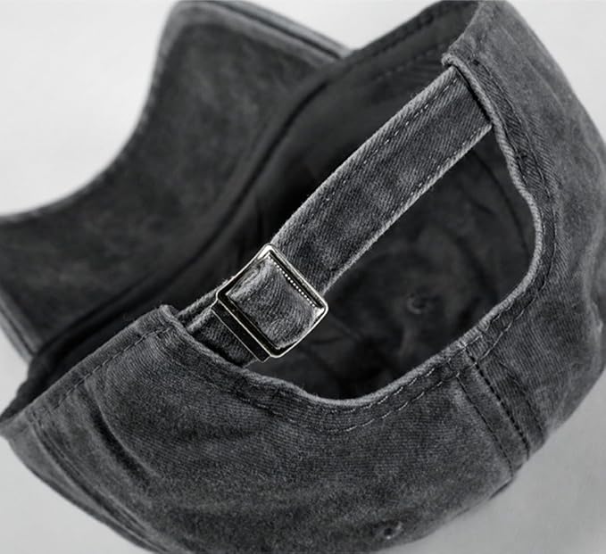 Unisex Camping Hair Don't Care Vintage Adjustable Baseball Cap Denim Dad Hat
