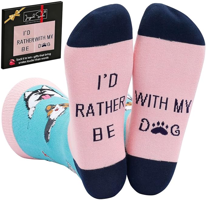 IRISGOD I'd Rather Be Funny Dress Socks for Men and Women Humor Joke Gifts
