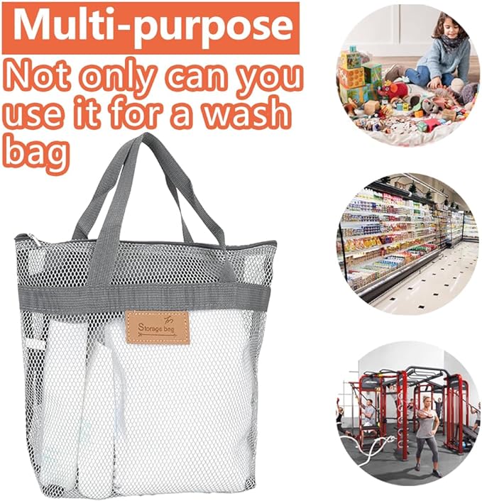 Rotema Portable Shower Bag - College Dorm Essentials, Everyday Household Shower Basket for Toiletries