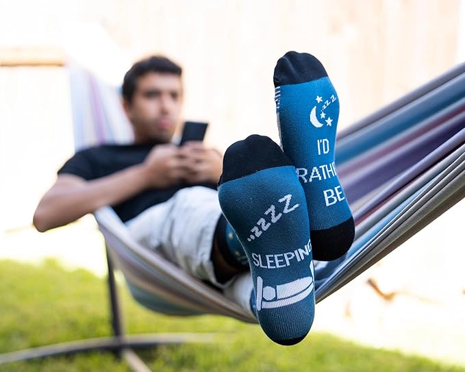 IRISGOD I'd Rather Be Funny Dress Socks for Men and Women Humor Joke Gifts