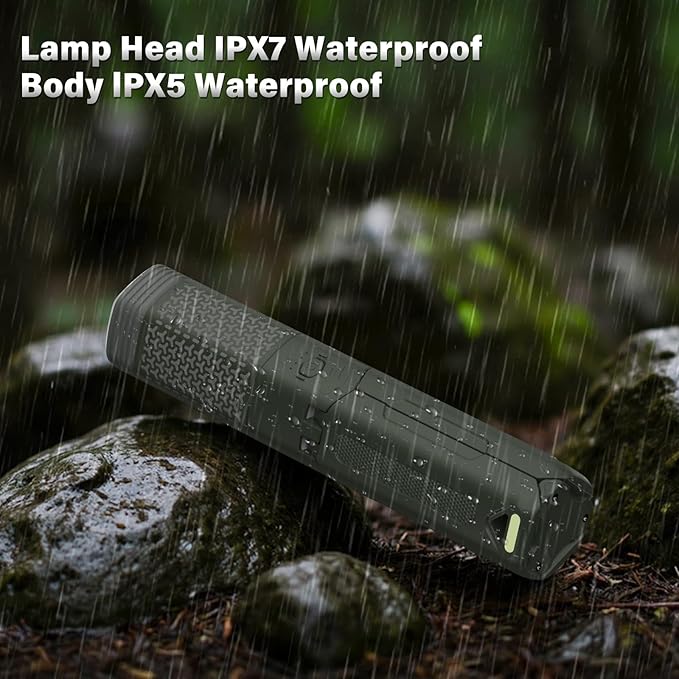 Telescopic Portable Camping Light with Stand - 10500mAh Rechargeable Camping Light with Storage Bag, Dimmable Magnetic Tent Lamp,Waterproof Tripod Pole Work Lights for Outdoor Emergency, Hiking,Green