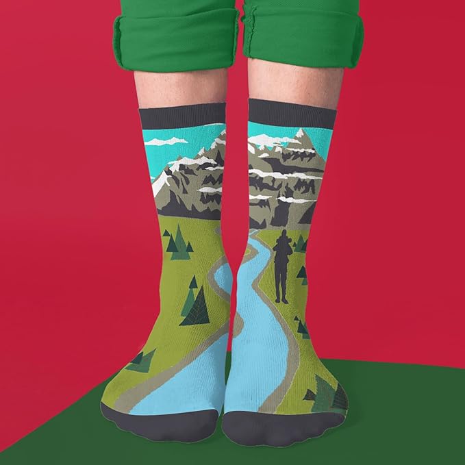 Book, Fishing, Hiking, Gamer, Camping, Pickle, Music, Foods, Ballerina, Bigfoot - Hobbies Socks for Women Men