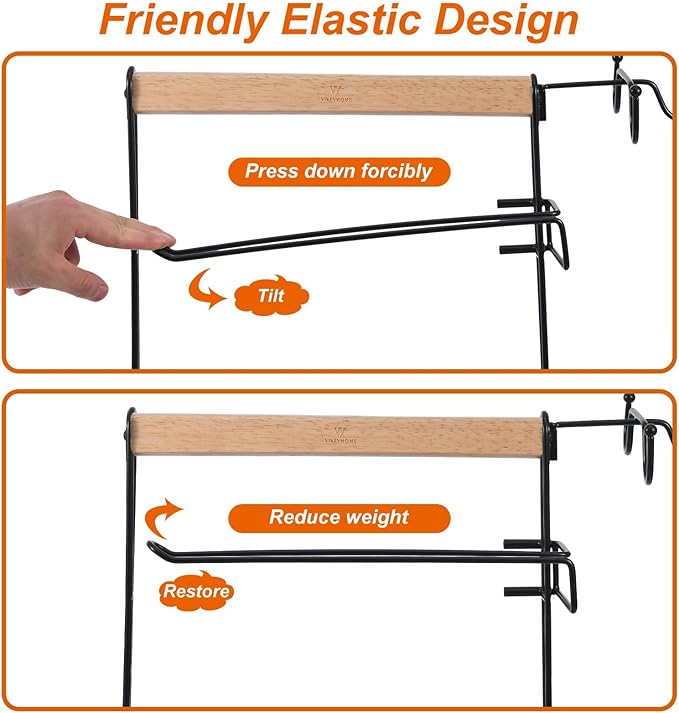 VIKEYHOME Grill Caddy, Picnic BBQ Organizer for Camping Outdoor Mesh Basket with 3 Hanging Hooks and Paper Towel Holder, Ideal Table Storage Tools for RV Camper/Tailgating/Flatware