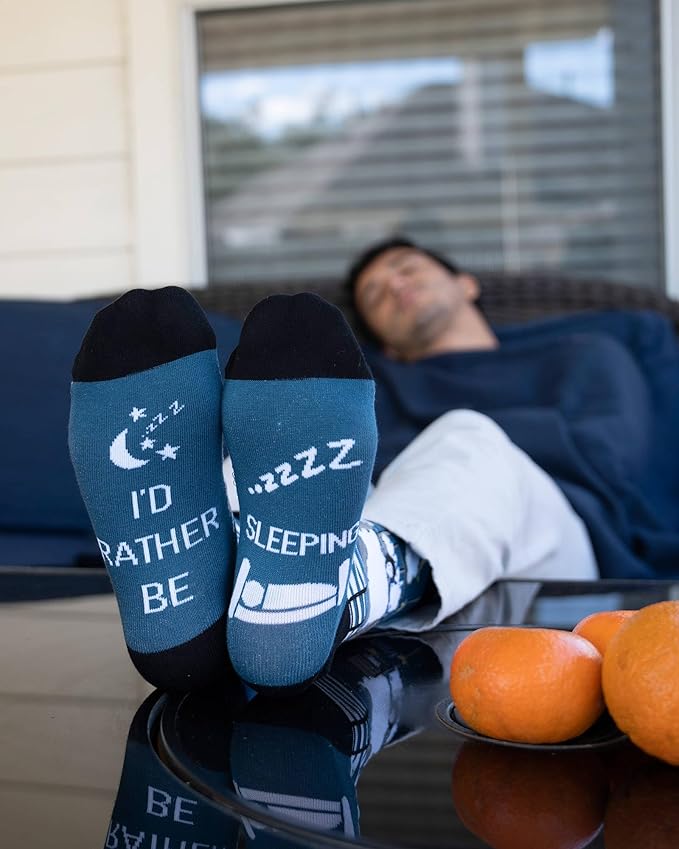 IRISGOD I'd Rather Be Funny Dress Socks for Men and Women Humor Joke Gifts