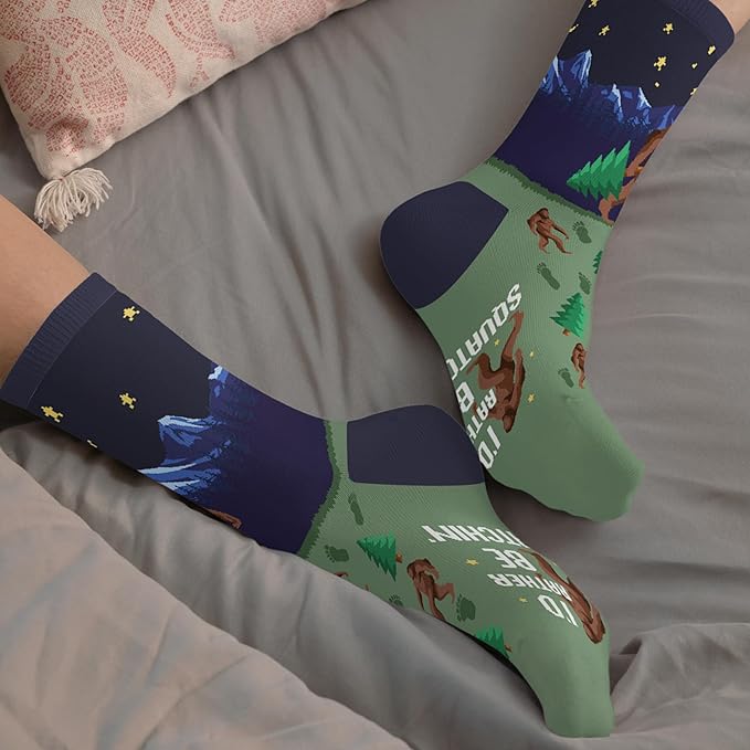 Book, Fishing, Hiking, Gamer, Camping, Pickle, Music, Foods, Ballerina, Bigfoot - Hobbies Socks for Women Men