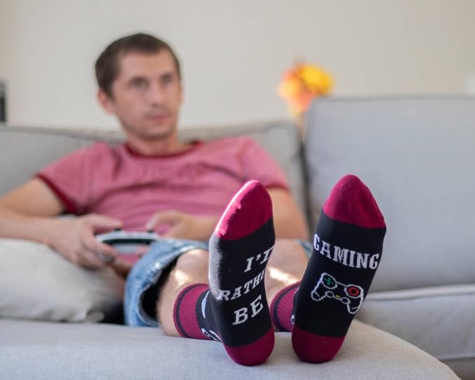 IRISGOD I'd Rather Be Funny Dress Socks for Men and Women Humor Joke Gifts