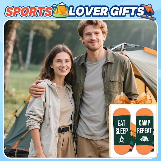 Zmart Unique Gifts for Sports Lovers - Camping Skiing Lifting Socks, Yoga Ballet Gift Ideas